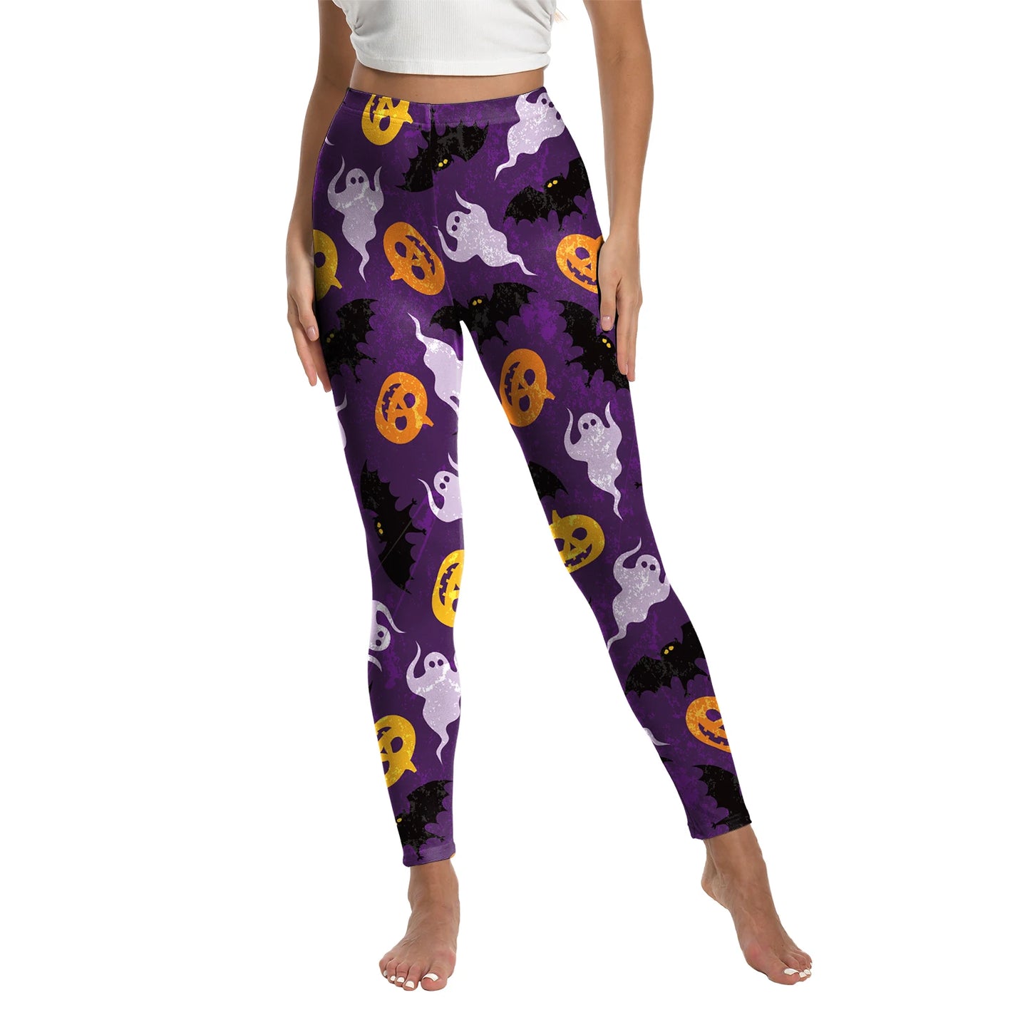 spooky wednesday leggings halloween pastel colors soft comfy stretch brat DDLG ABDL cutecore