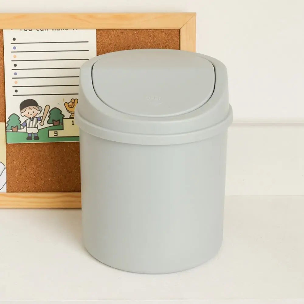 Cute Sticker Bear Mini Trash Can, perfect for desks, vanities, or kawaii collectors