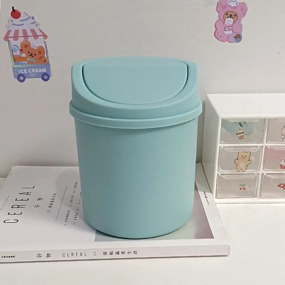 Lightweight, portable Sticker Bear Mini Trash Can, easy to clean and decorate