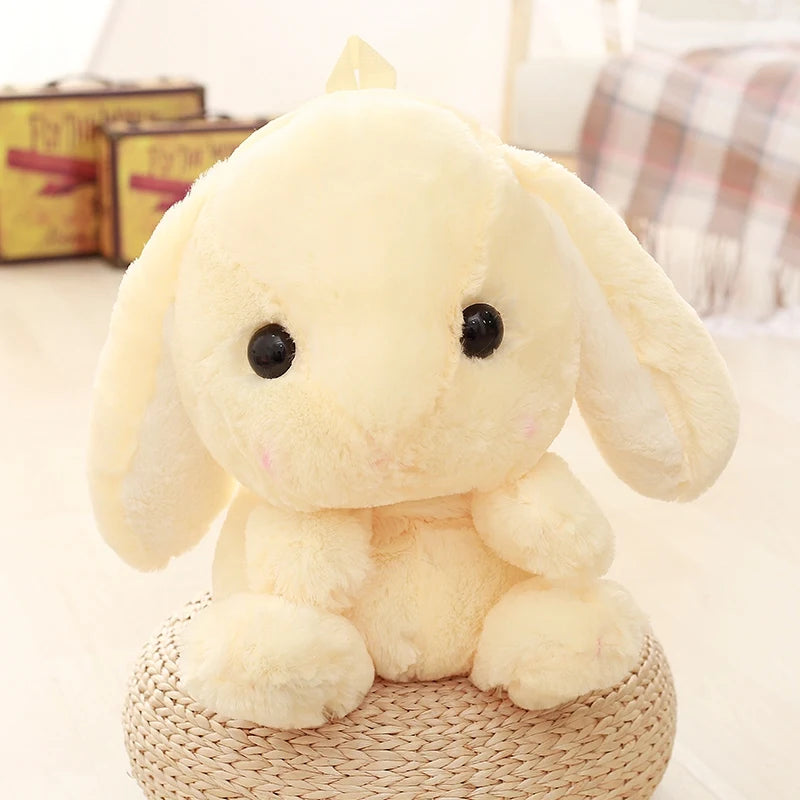 Yellow Sugar Stuffed Plush Bunny Backpack π 50cm kawaii DDLG ABDL plush bag with soft PP cotton & adorable babycore style π