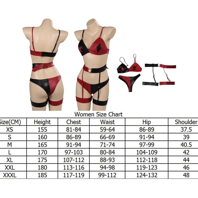 Sweet But Psycho Set Size Chart, DDLG/ABDL cosplay outfit sizing and fit guide