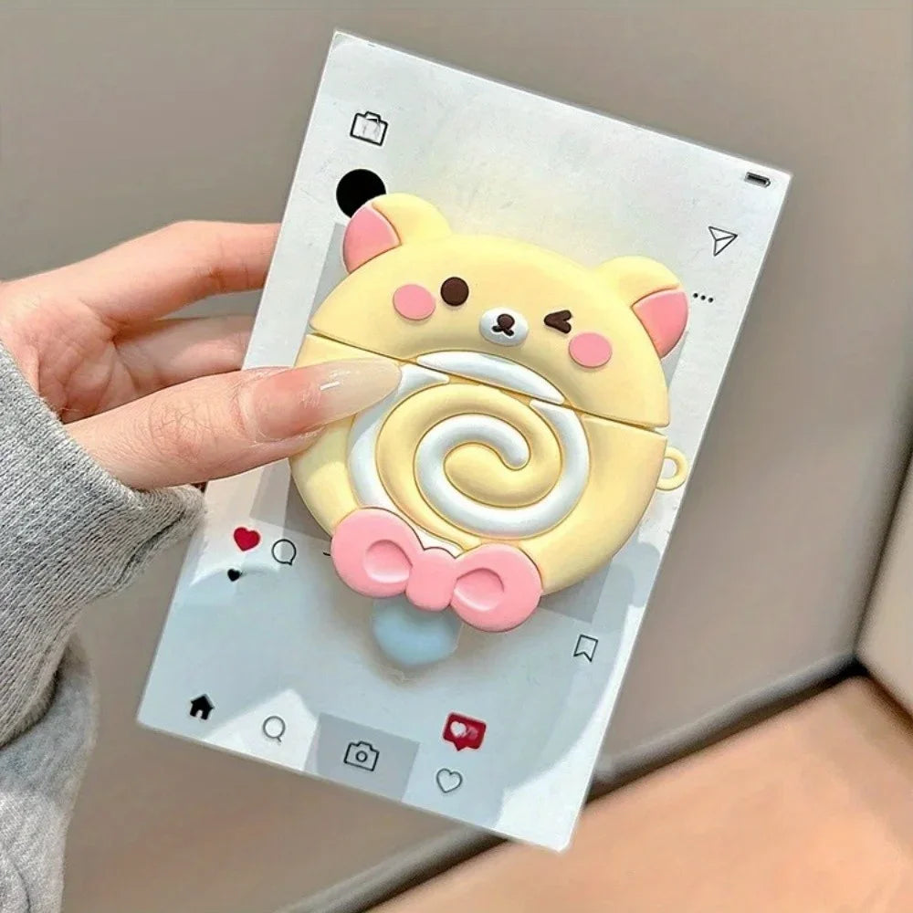 sweet lollipop tech accessory AirPods case kawaii pastel soft durable silicone