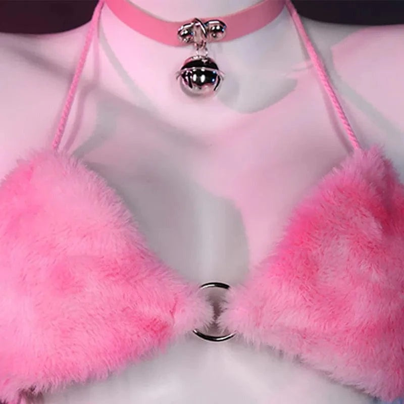 Sweet Purrfection Cosplay Set, pink pastel front view, soft and cuddly ddlg cutecore vibes
