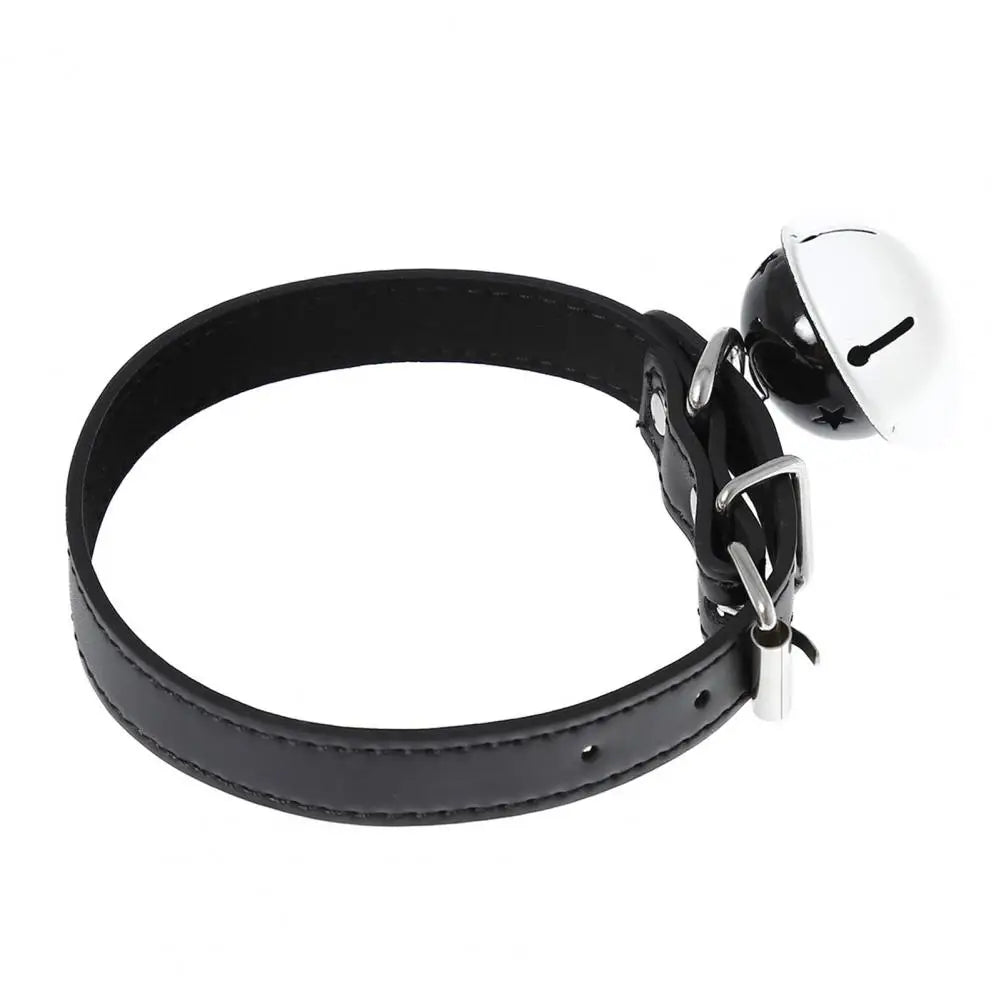 Black Tease Babe Bell Collar, soft, adjustable, and playful for little space moments