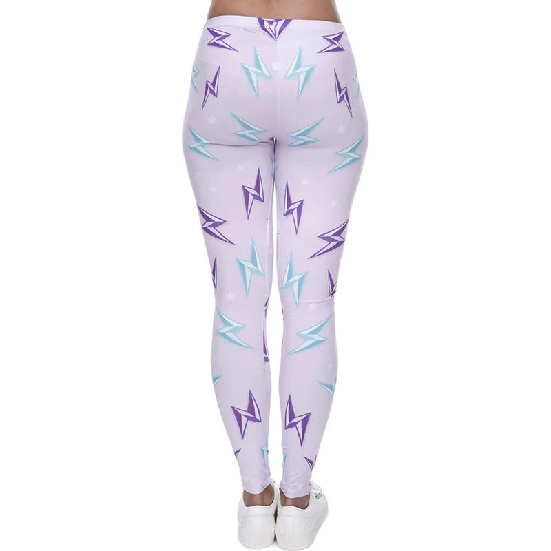 thunderbolt leggings pastel goth lightning babe bratty high waist comfy DDLG ABDL cutecore style