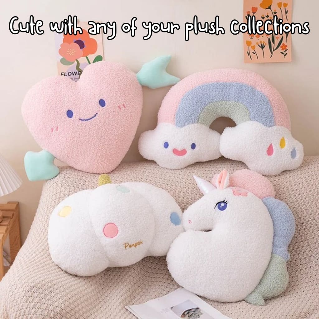 Cute Valentine-style heart pillow with plush design, perfect for snuggles, romantic decor, or soft girl aesthetic