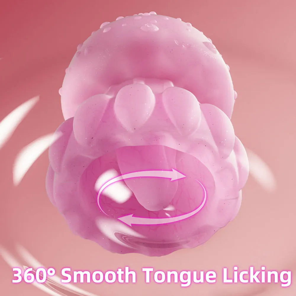 Waterproof Rainbow Glow Jellyfish Tongue Stimulator with soft ambient glow for sensual night use