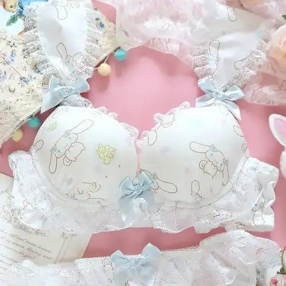 White lace bra for DDLG ABDL kawaii age regression outfit