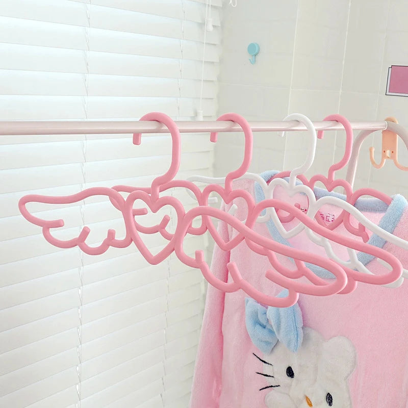 Wings of Love closet hanger with wing and heart design for DDLG ABDL kawaii cutecore decor