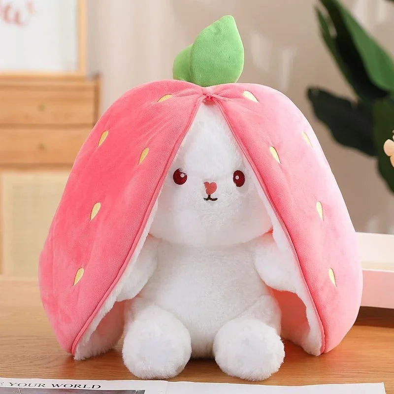 Zip & Snuggle Bunny Plush, adorable soft kawaii toy for cuddling and gift-giving