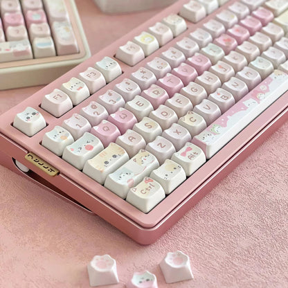 Cute Kitty Keyboard Touch Keycap