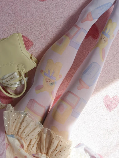 Baby Bear Kawaii ABDL Tights