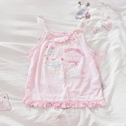 Sugar Bunny Lace Crop Top