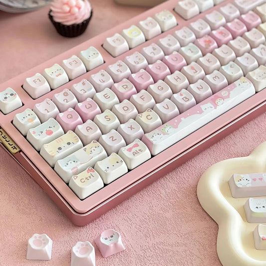 Cute Kitty Keyboard Touch Keycap