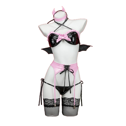 Pink Devil Bat Brat Cosplay Set