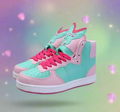 ABDL dino sneakers for soft girl energy, playful steps, and pastel cutie outfits