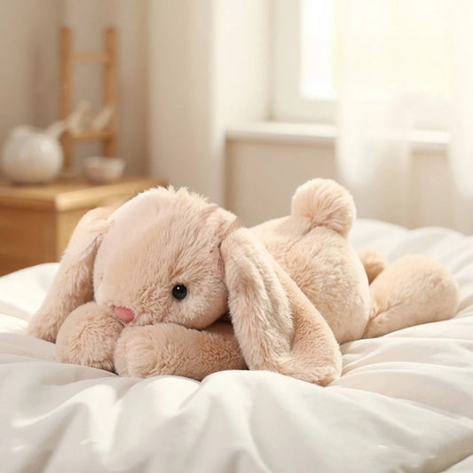 All-Time Cutie Bunny Plushie — soft and huggable cuddle buddy for ABDL/DDLG cuties, pastel kawaii snuggle companion