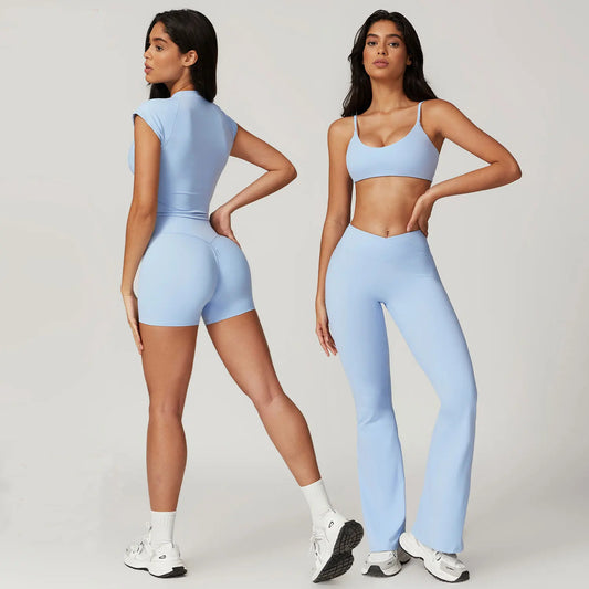 Baby Blue Breeze Set cami and skirt in soft nylon spandex blend for breathable comfort