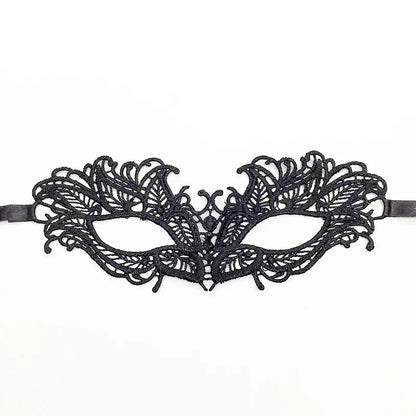 Black Midnight VIP Lace Mask for private nights, cosplay, and kawaii cutecore fun