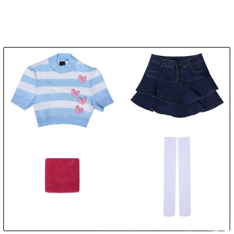 Bloom From Day One spring outfit set, comfy stretchy soft-girl fit, perfect for cutecore edits & ABDL roleplay