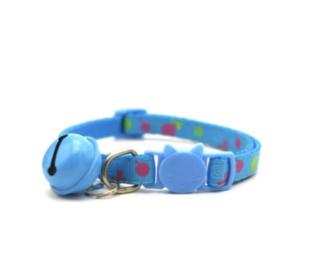 Light blue kawaii collar with lollipop charm – Soft Kitty DDLG and soft girl choker