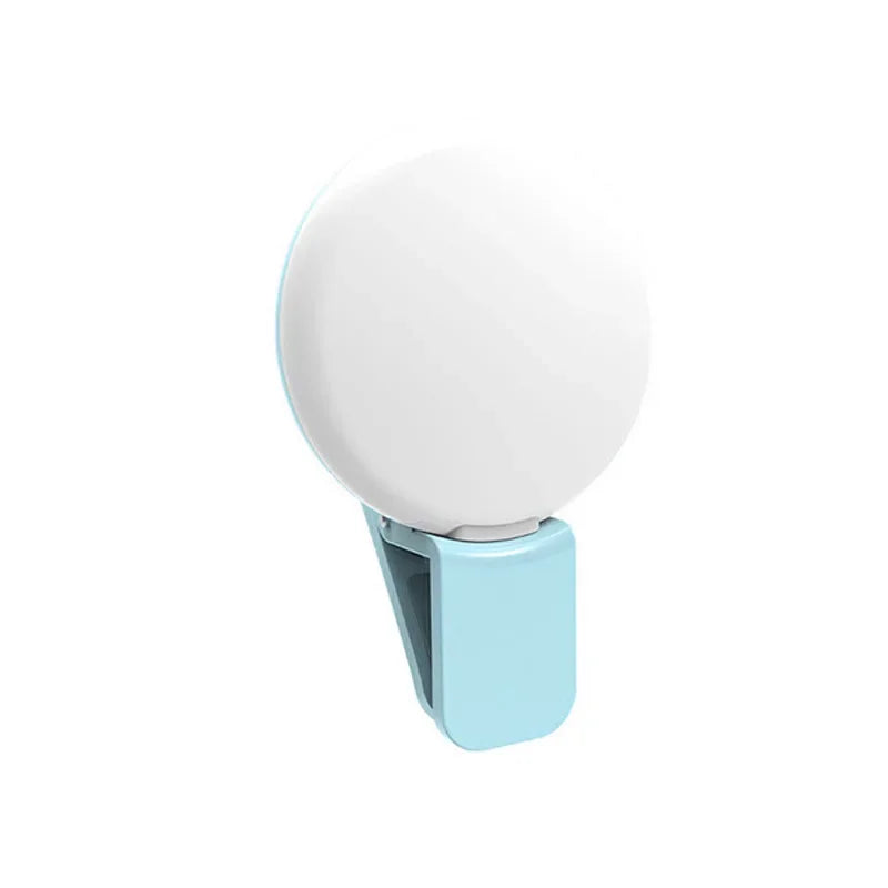 blue selfie light clip kawaii ddlg abdl aesthetic clip-on light for glowing selfies