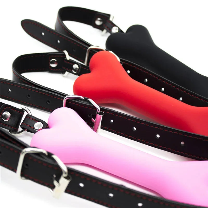Bone Cutie Play Gag kawaii fetish accessory adjustable straps DDLG ABDL cutecore