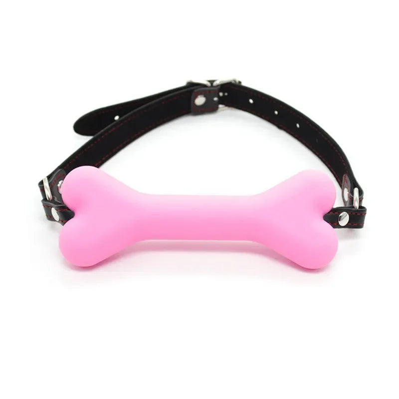 Bone Cutie Play Gag pink rubber adjustable strap DDLG ABDL cutecore kawaii baddie