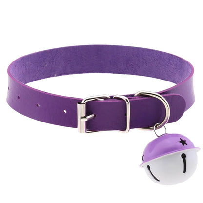 Heart-studded violet choker for DDLG ABDL cutecore outfits