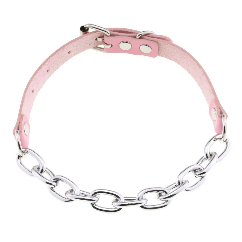 Charming detail pink choker, kawaii DDLG accessory