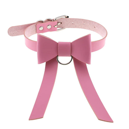 Kawaii pastel pink choker, cute accessory for DDLG fashion