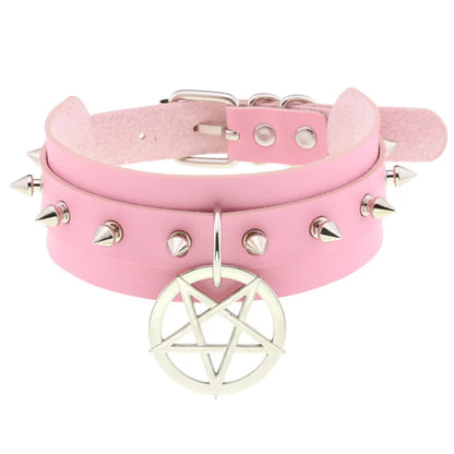 Pastel glimmer bubblegum pink choker, kawaii playful accessory