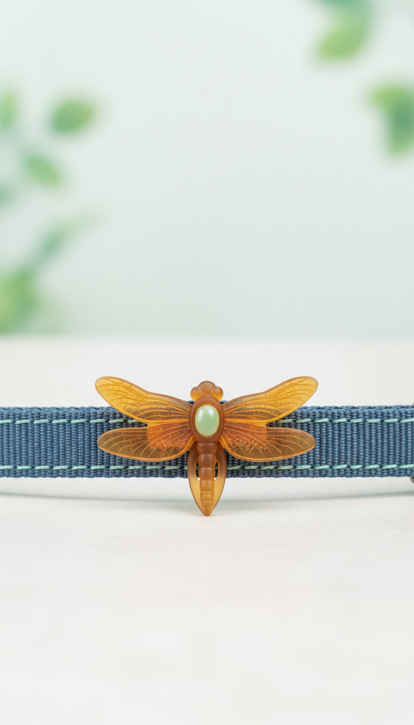Dragonfly Bug-Repellent Clip Warm Amber