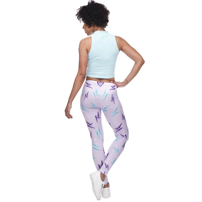 charged lightning leggings babe softcore bratty comfy high waist DDLG ABDL cutecore pastel fashion