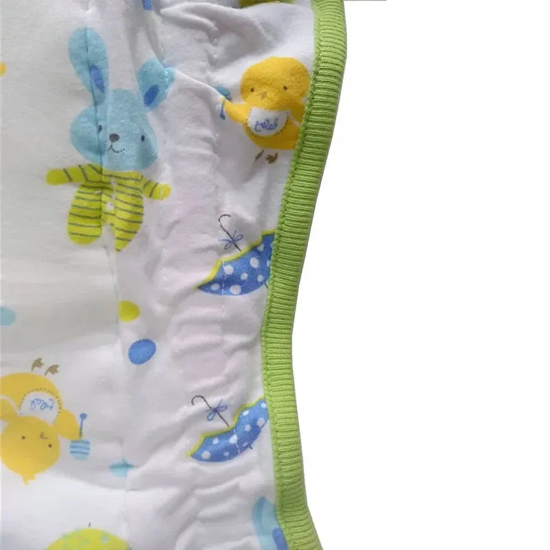 Close-up of cartoon animal print on soft Kawaii Animal Parade Diaper, perfect for cute and cozy wear