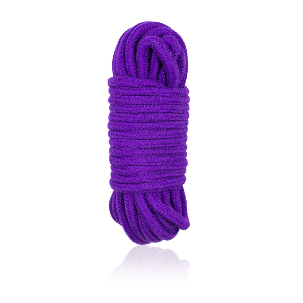Color Me Tangled Ropes in purple for kawaii DDLG play, flirty and playful bondage fun