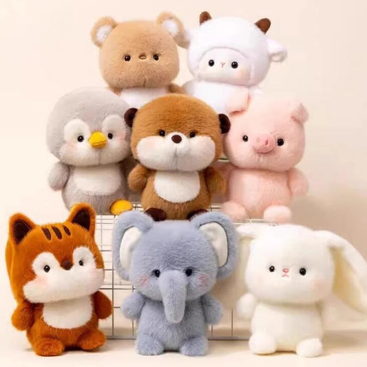 Multiple kawaii plush companions for cozy DDLG cuddles and cute cutecore vibes