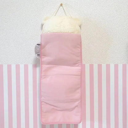 Adorable kawaii bear wall hanging storage bag for bedroom, dorm, or littlespace organization