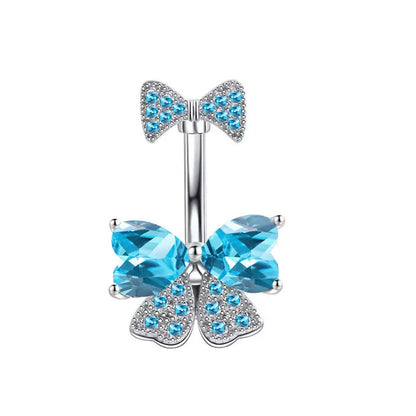 Cute Pretty in Pink belly ring collection with multiple shades and sparkling details
