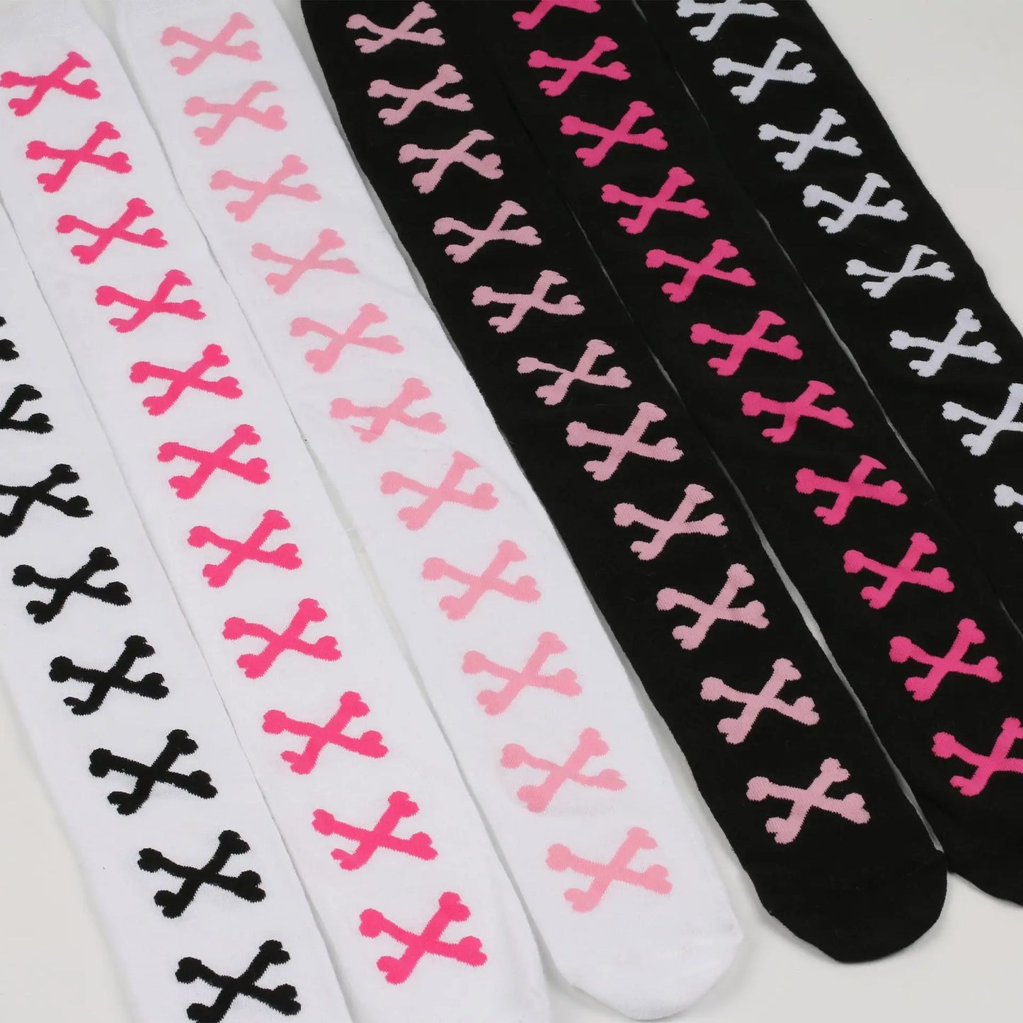 Full set of cute crossed bones stockings, fun and edgy for DDLG/ABDL cuties.