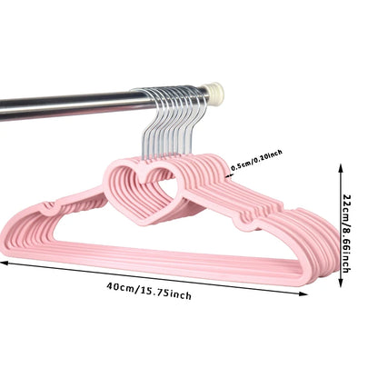 Cute kawaii heart Love Loop hanger set for DDLG ABDL wardrobe organization