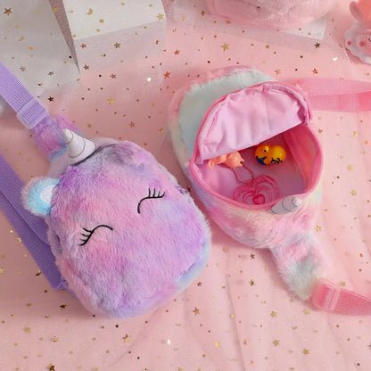 Cute Unicorn Dust Sling Bag in soft pastel gradients — pastelcore kawaii ddlg baddie accessory with shimmer and magical charm