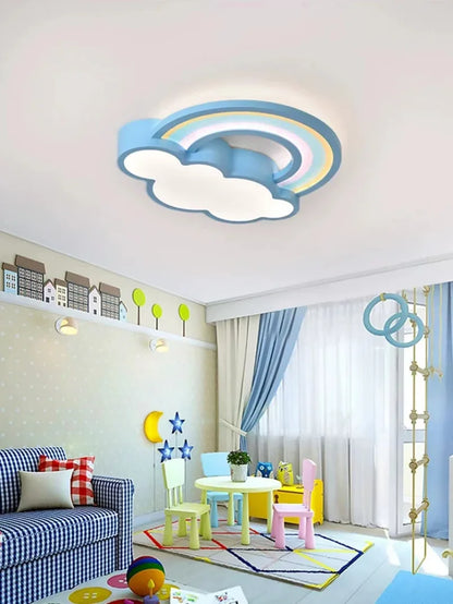 cutecore blue rainbow cloud ceiling light ddlg abdl cozy pastel aesthetic bedroom light