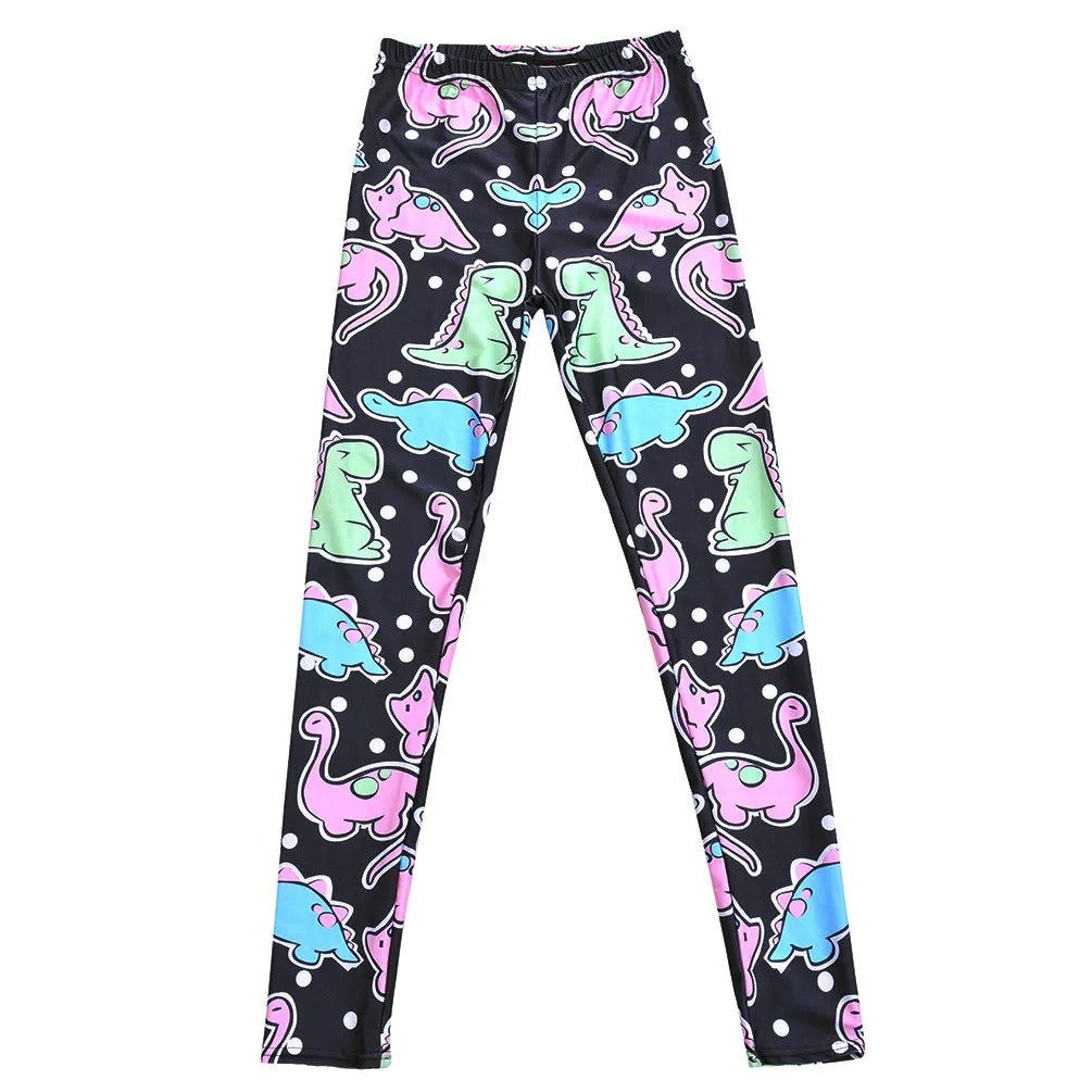 cutecore dino dreamland leggings pastel soft stretchy ddlg abdl kawaii vibes