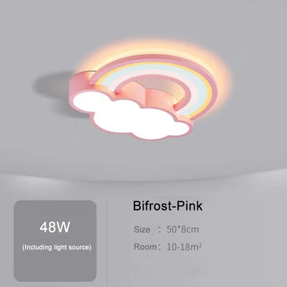cutecore pink rainbow cloud light ddlg abdl bedroom cozy cute pastel lighting