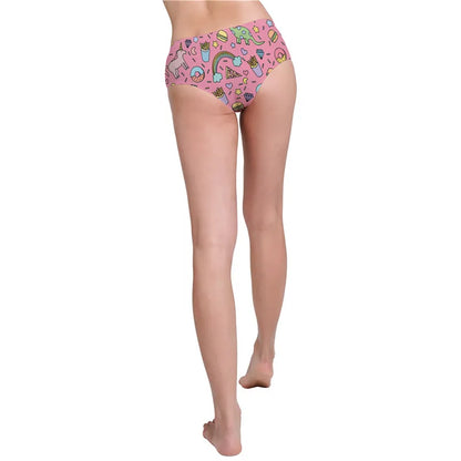 Cutecore kawaii rainbow panties, comfy elastic fit for DDLG, ABDL, and pastelcore playtime essentials