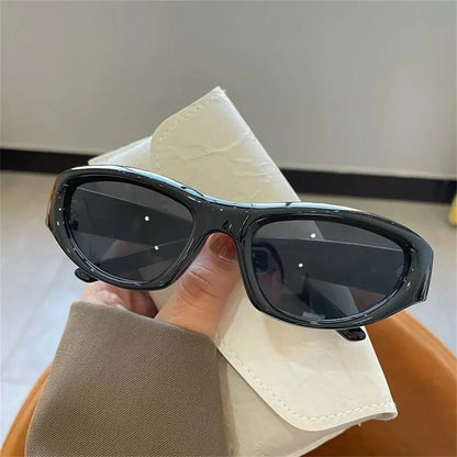 Cyber Queen Flex Sunglasses black, bold dualistic color shades with UV400 protection