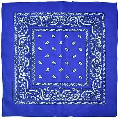 Daily Slay Baddie Bandana in deep blue, cute kawaii accessory for soft girl, DDLG, and baddie outfits