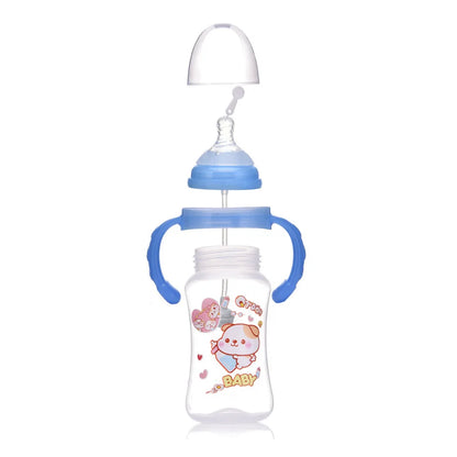 Blue pastel binky and sippy bottle set for DDLG ABDL soft babycore lounging and regression play