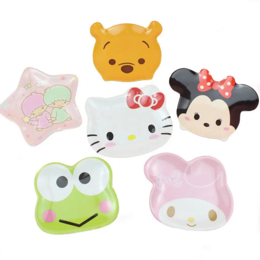 Happy Bites snacktime plate set with cute character faces for ABDL and DDLG little space